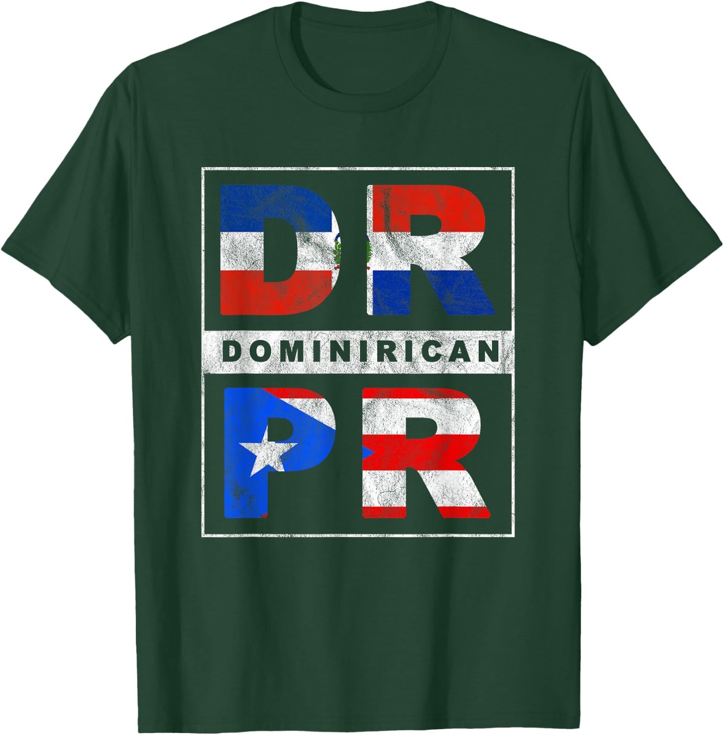 Dominirican - Puerto Rican Boricua Dominican Republic Pride T-Shirt - T-Shirt | Forest
