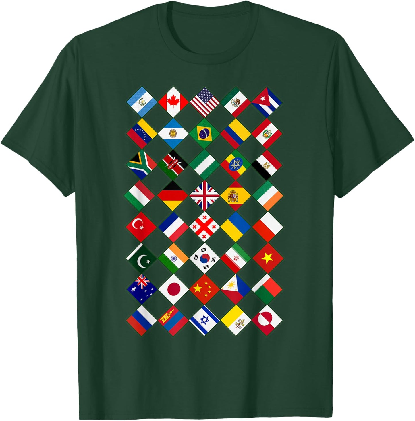 Flags of the Countries of the World, International T-Shirt - T-Shirt | Forest