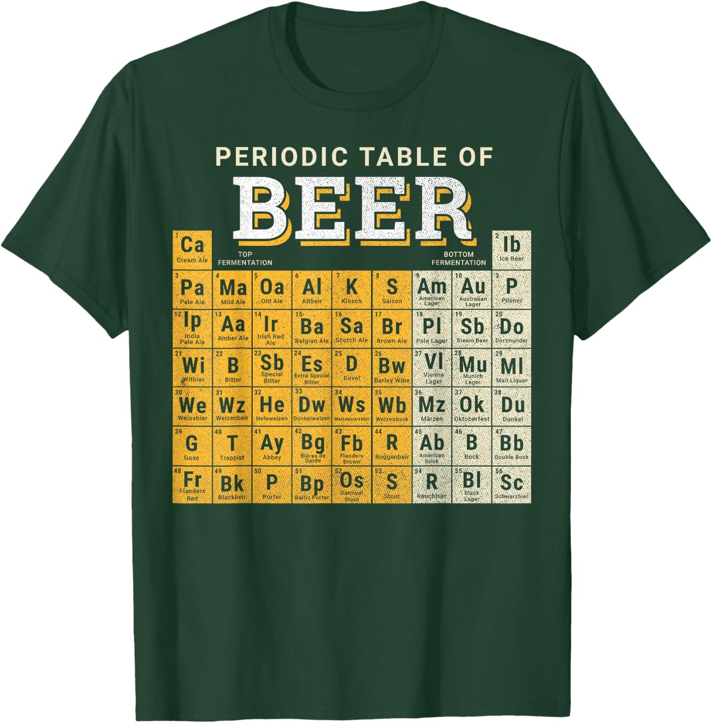 Periodic Table Of Beer Sketch T-Shirt - T-Shirt | Forest