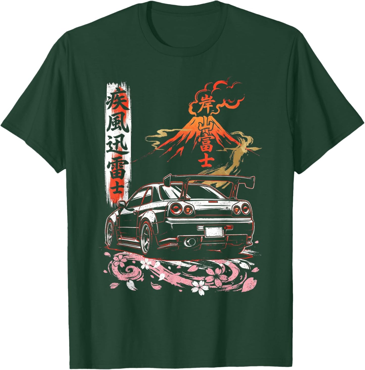 Cars Shirts Men JDM Drift Race Car Japan Domestic Market T-Shirt - T-Shirt | Forest