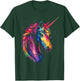 Unicorn Mythical Motif Fantasy Artwork Unicorn T-Shirt - T-Shirt | Forest