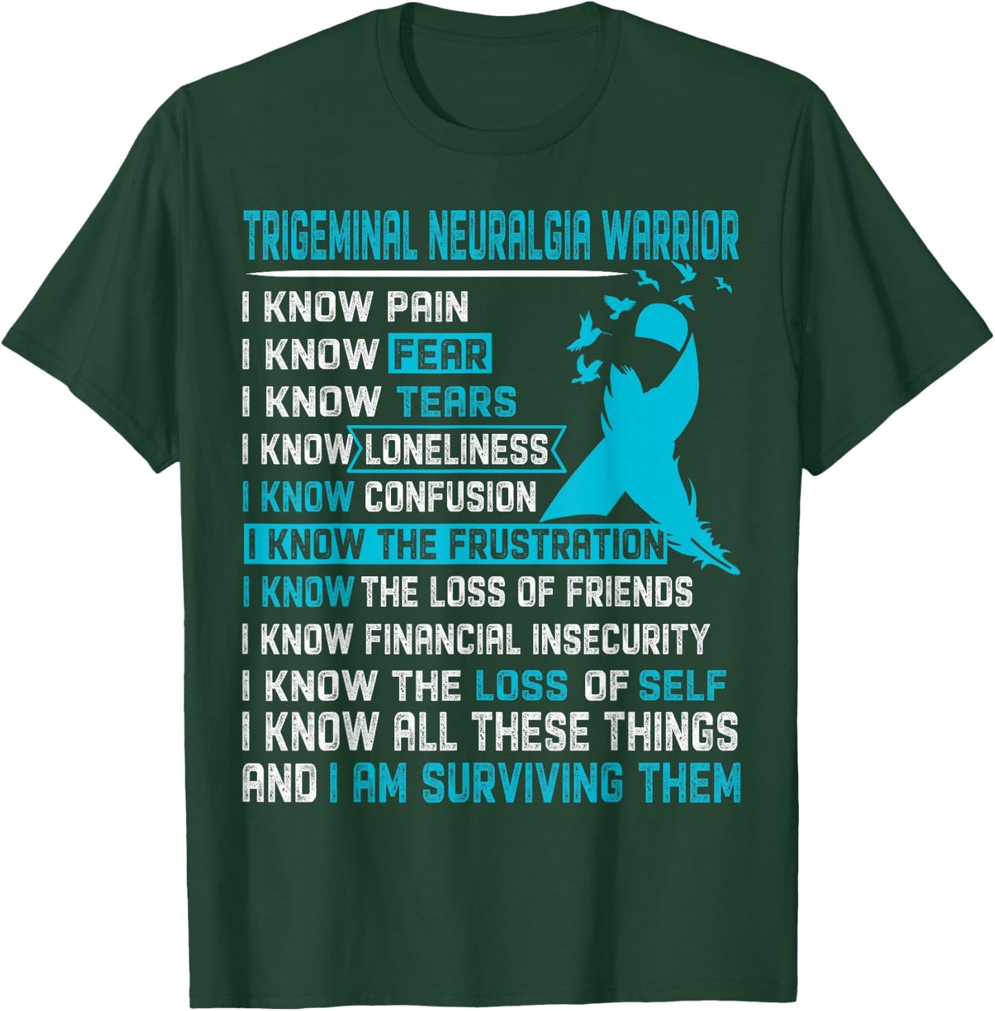 Trigeminal Neuralgia Warrior Men T-Shirt - T-Shirt | Forest
