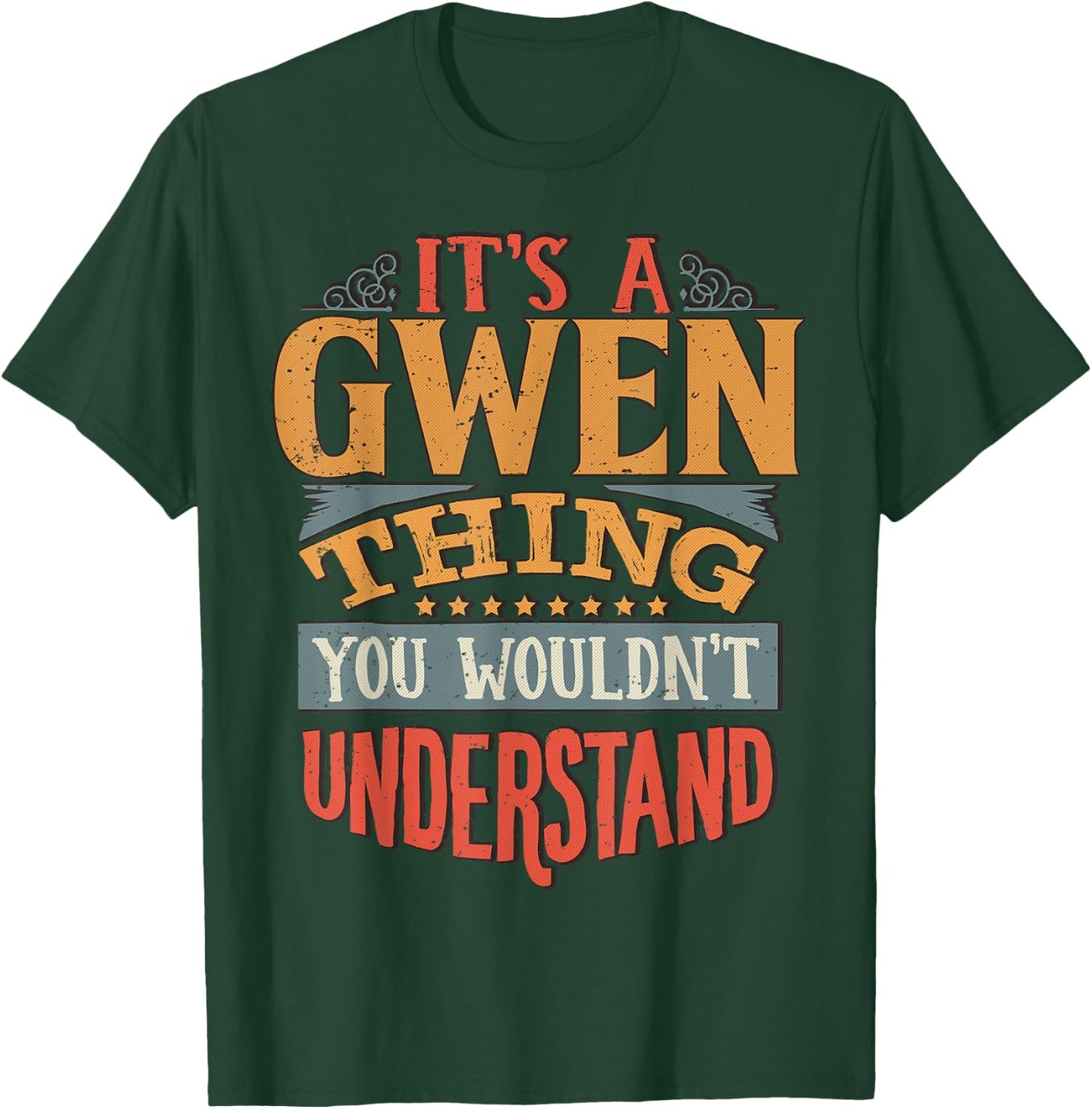 Gwen Name T-Shirt - T-Shirt | Forest