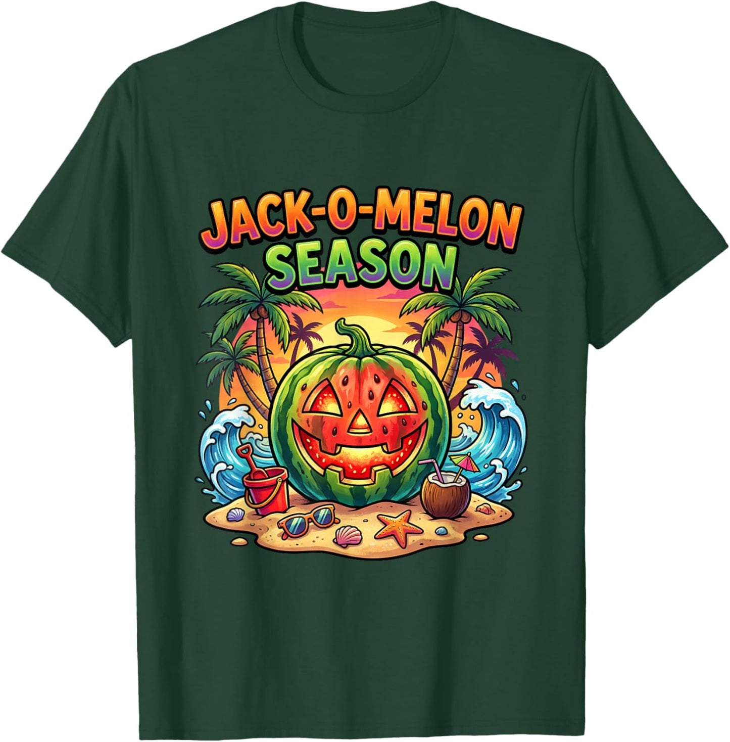 Jack-O Melon Season. Halloween Humor T-Shirt - T-Shirt | Forest