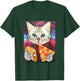 Funny Cute Outer Space Galaxy Cat Meme Pizza Taco Trippy T-Shirt - T-Shirt | Forest
