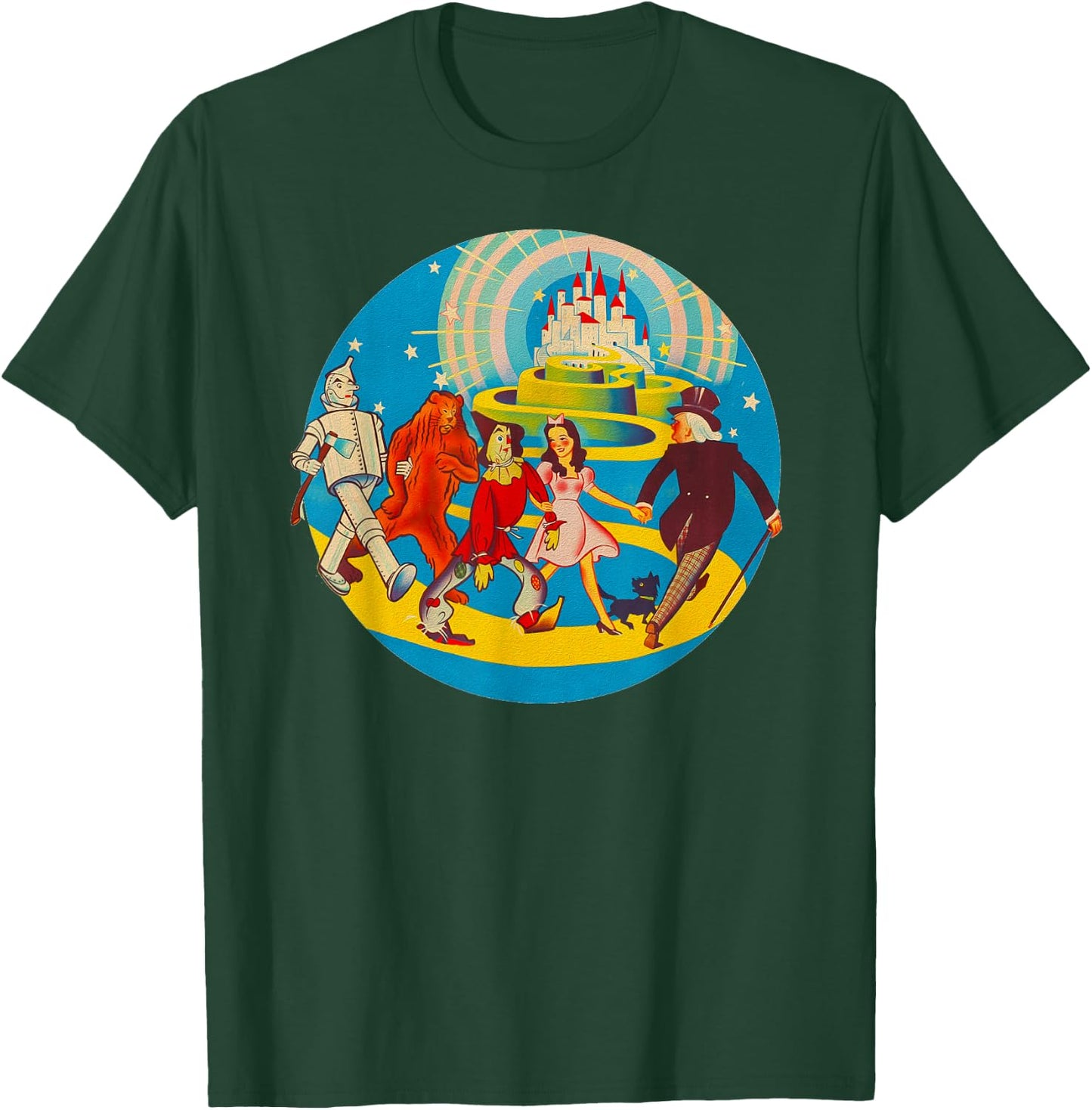 The Wizard of OZ Art Tin Man Lion Scarecrow Dorothy T-Shirt - T-Shirt | Forest