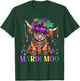 Retro Highland Cow Mardi Moo Mask Beads Mardi Gras Funny Cow T-Shirt - T-Shirt | Forest