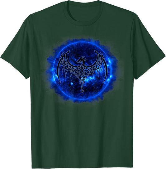 Celtic Dragon Blue Sun T Shirt Tattoo T-Shirt - T-Shirt | Forest