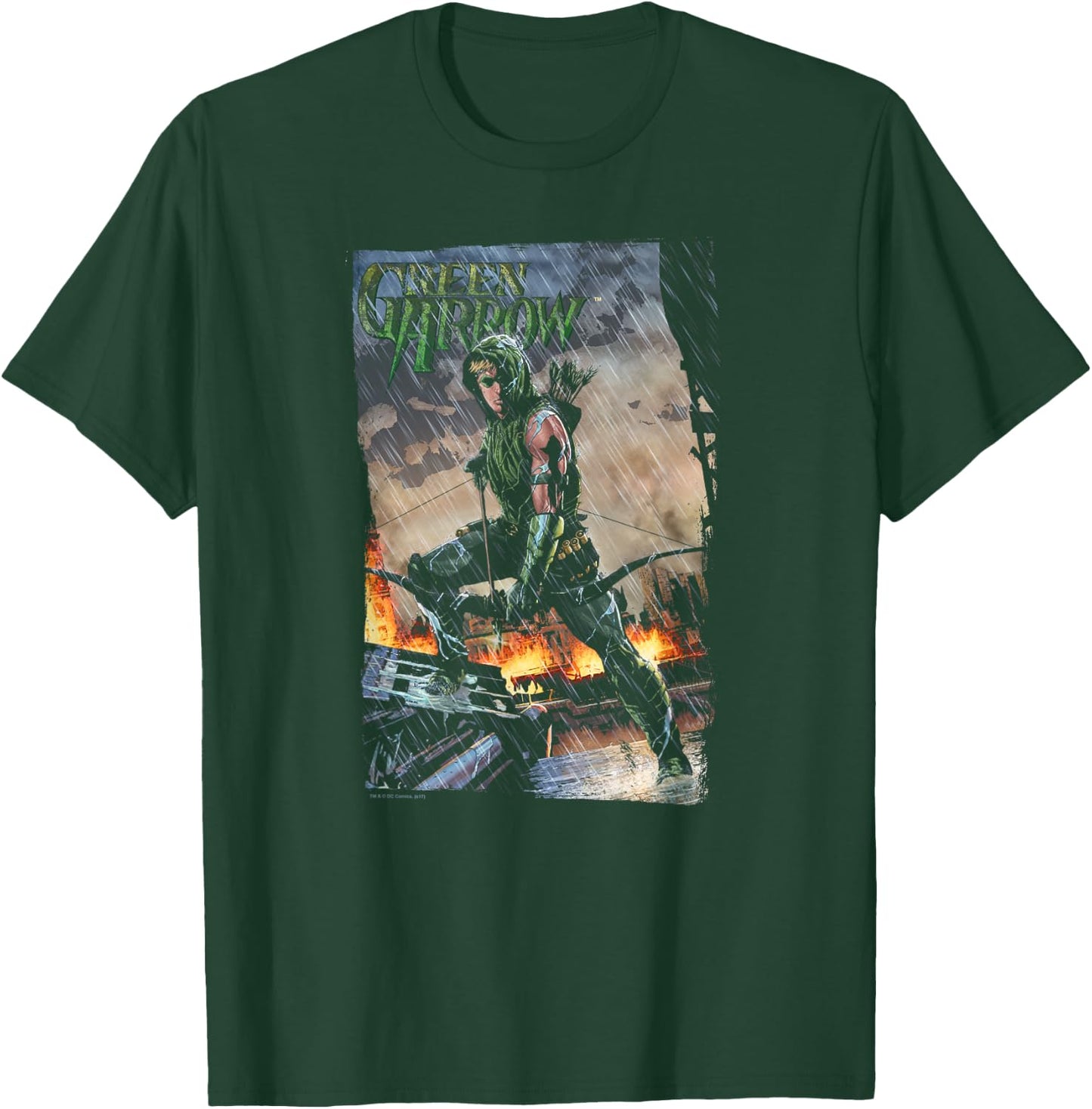 Green Arrow Fire and Rain T-Shirt - T-Shirt | Forest