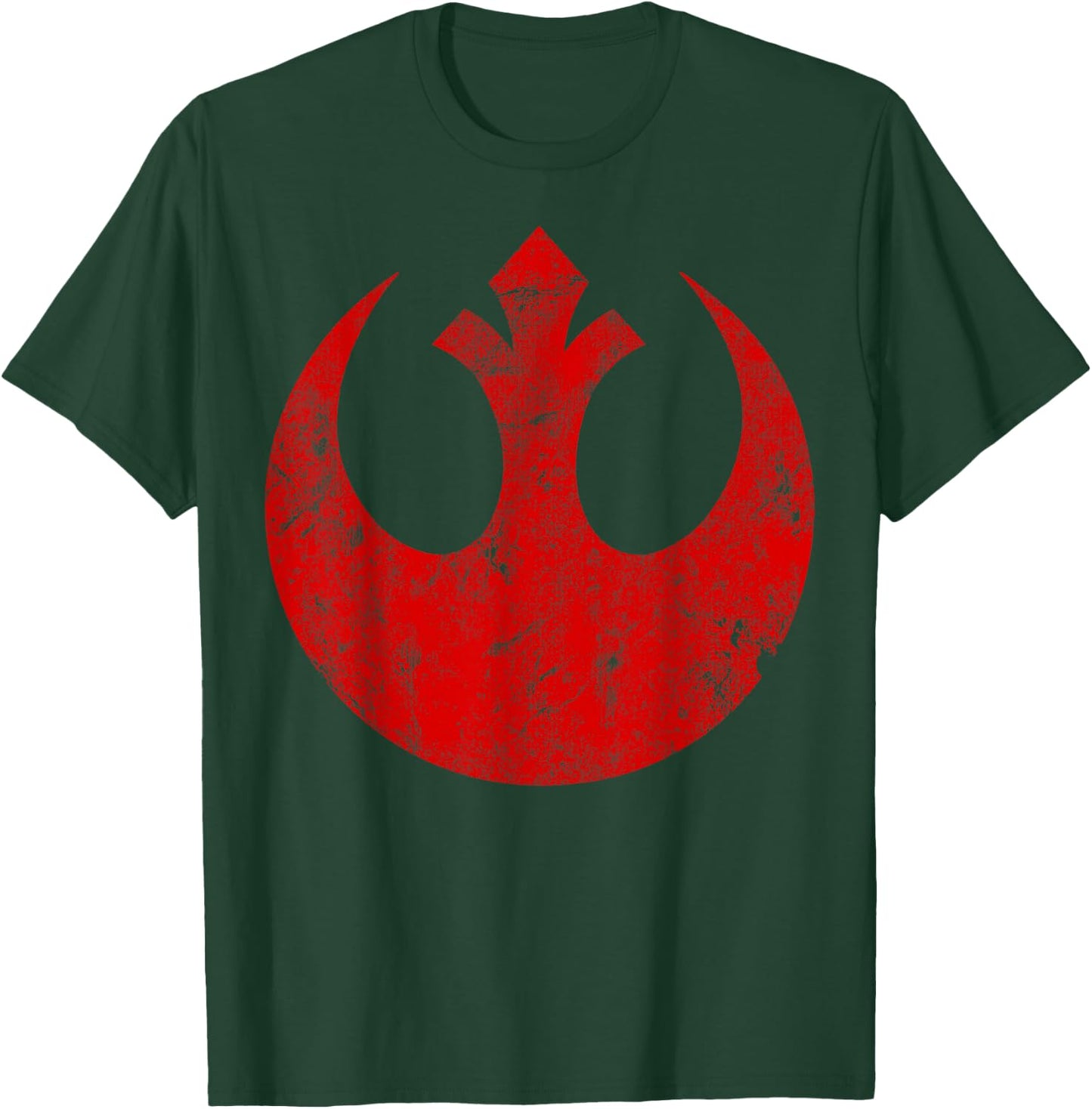Star Wars Big Red Rebel Distressed Logo Graphic T-Shirt - T-Shirt | Forest