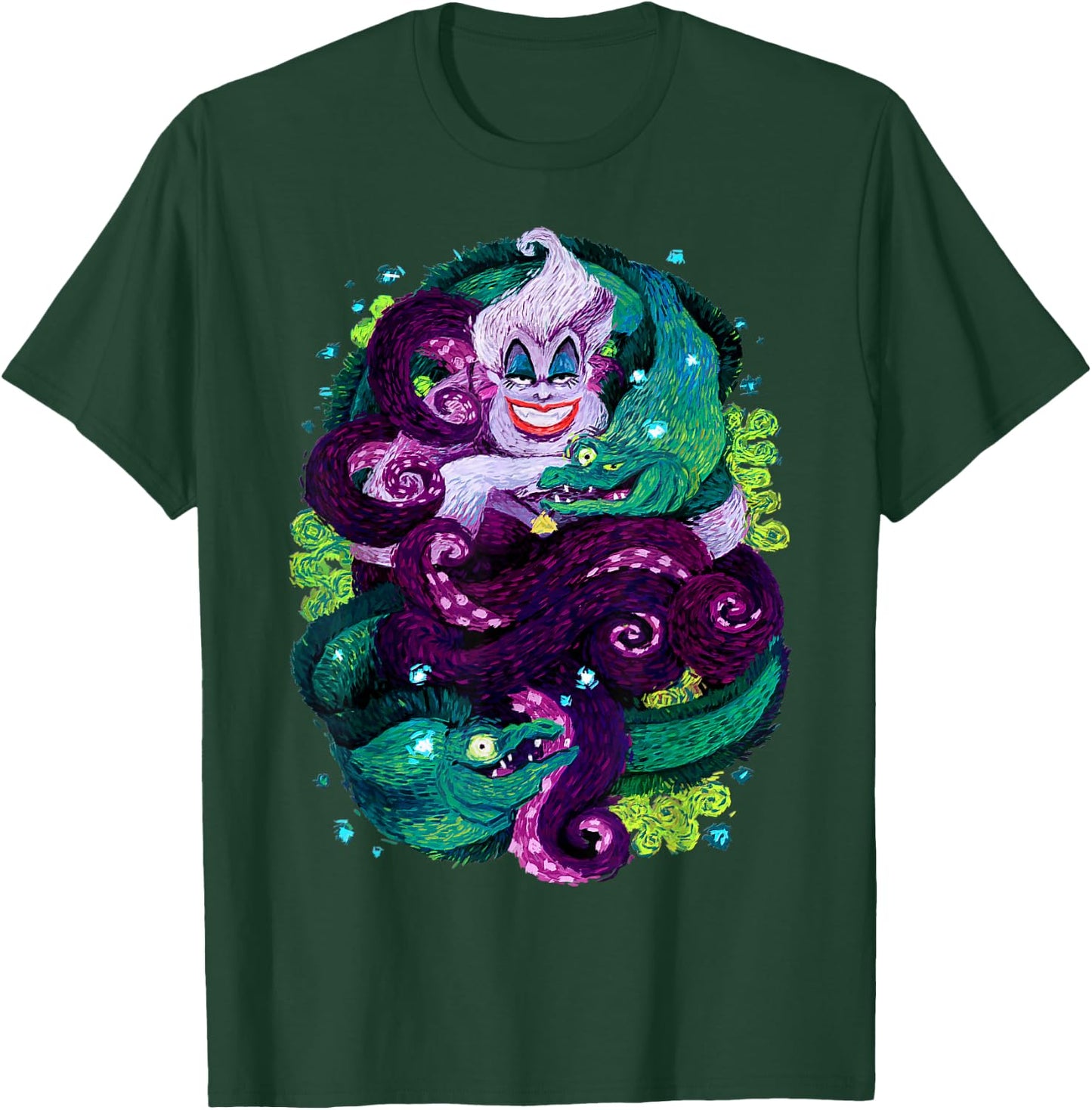 Disney The Little Mermaid Ursula Sea Witch Painting T-Shirt - T-Shirt | Forest