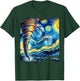Tornado Van Gogh Art Painting Star Sky Night Nature Weather T-Shirt - T-Shirt | Forest