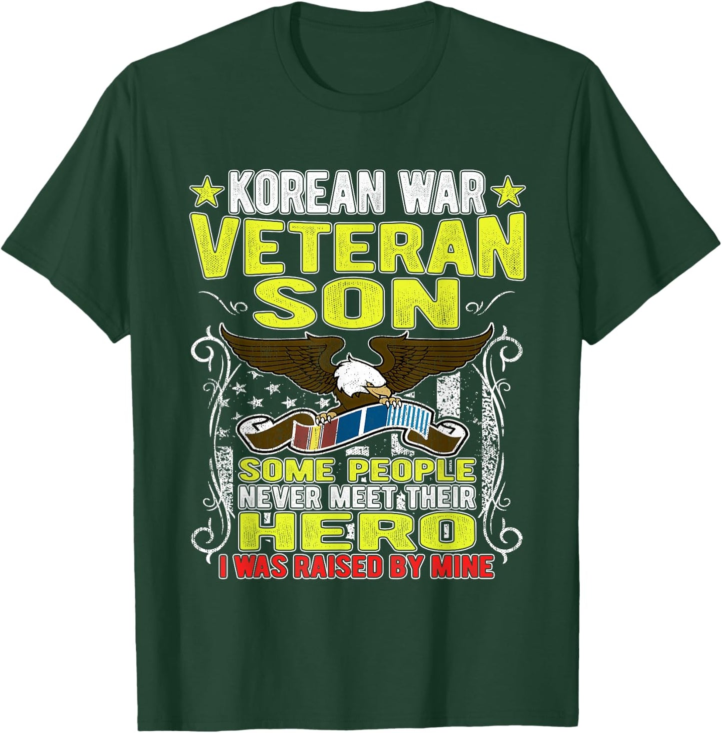 Proud Korean War Veteran Son - Military Veterans Child Gift T-Shirt - T-Shirt | Forest