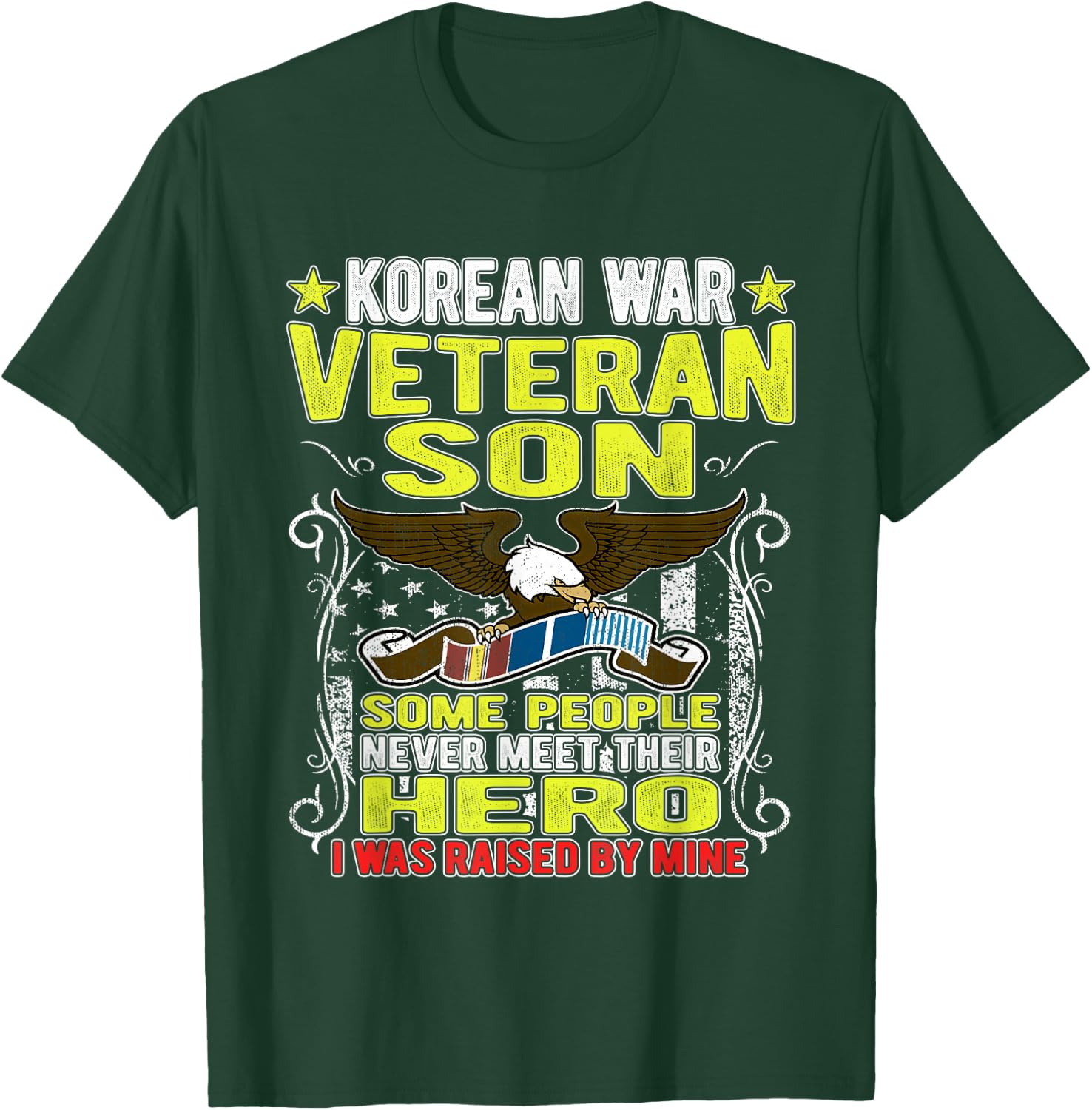 Proud Korean War Veteran Son - Military Veterans Child Gift T-Shirt - T-Shirt | Forest