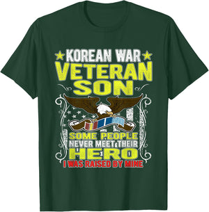 Proud Korean War Veteran Son - Military Veterans Child Gift T-Shirt - T-Shirt | Forest