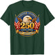 250th Anniversary USA Flag 250 Years American 4th of July T-Shirt - T-Shirt | Forest