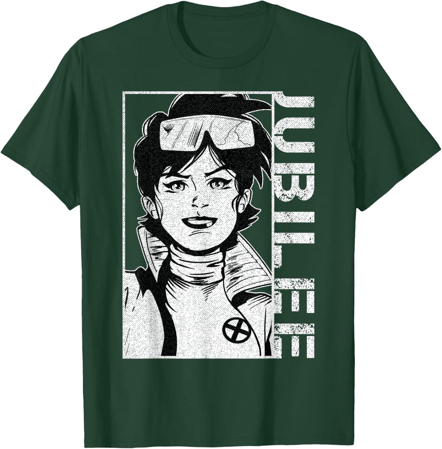 Marvel X-Men Jubilee Character Profile Face Graphic T-Shirt - T-Shirt | Forest