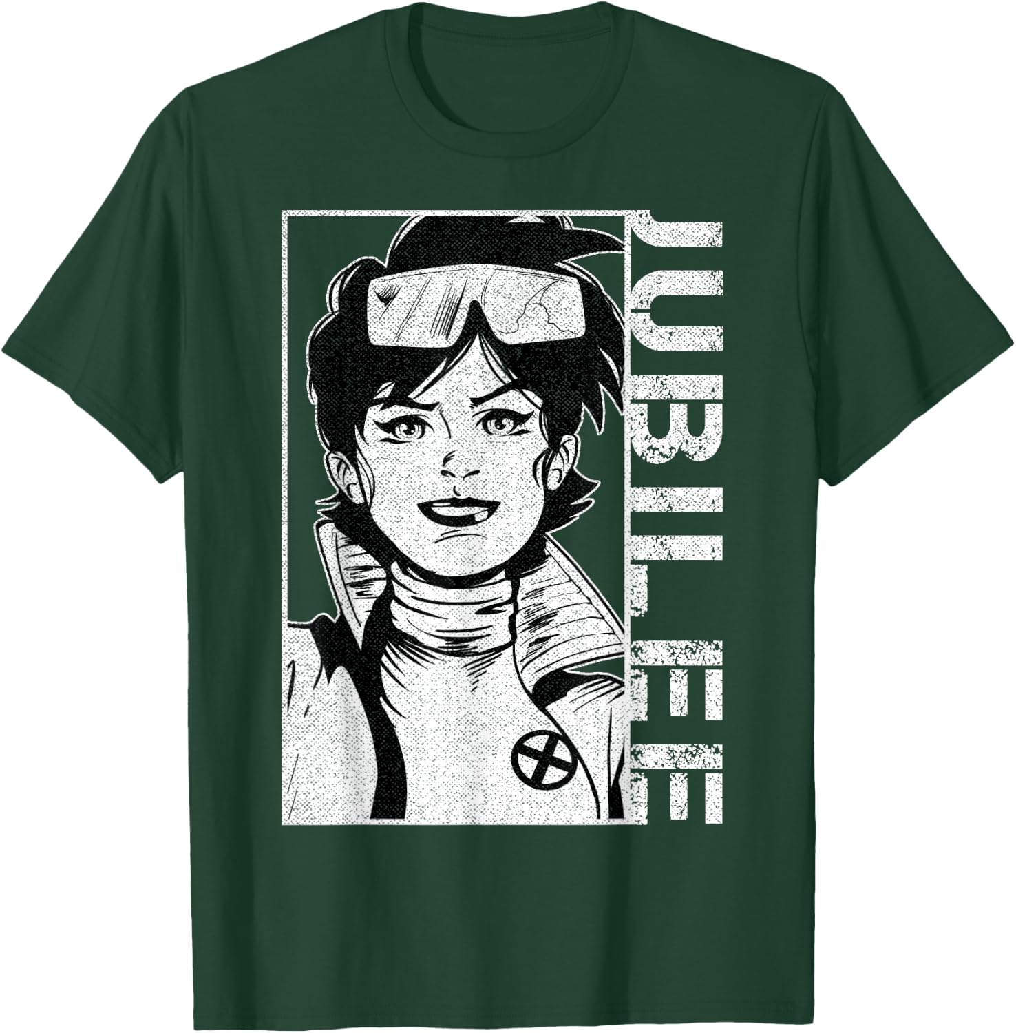Marvel X-Men Jubilee Character Profile Face Graphic T-Shirt - T-Shirt | Forest