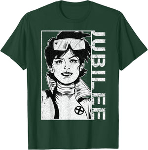 Marvel X-Men Jubilee Character Profile Face Graphic T-Shirt - T-Shirt | Forest