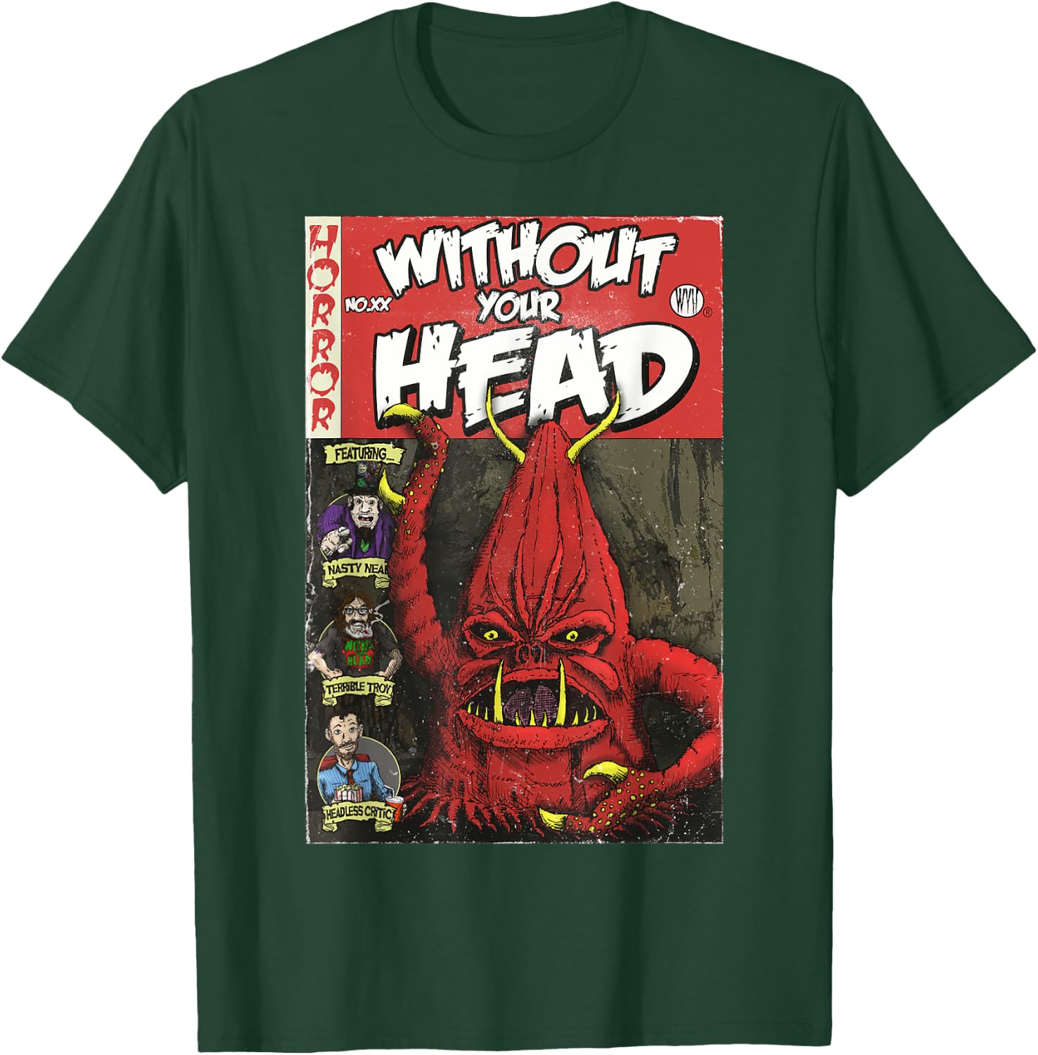 Vintage Comic Book B-Movie Monster T-Shirt - T-Shirt | Forest