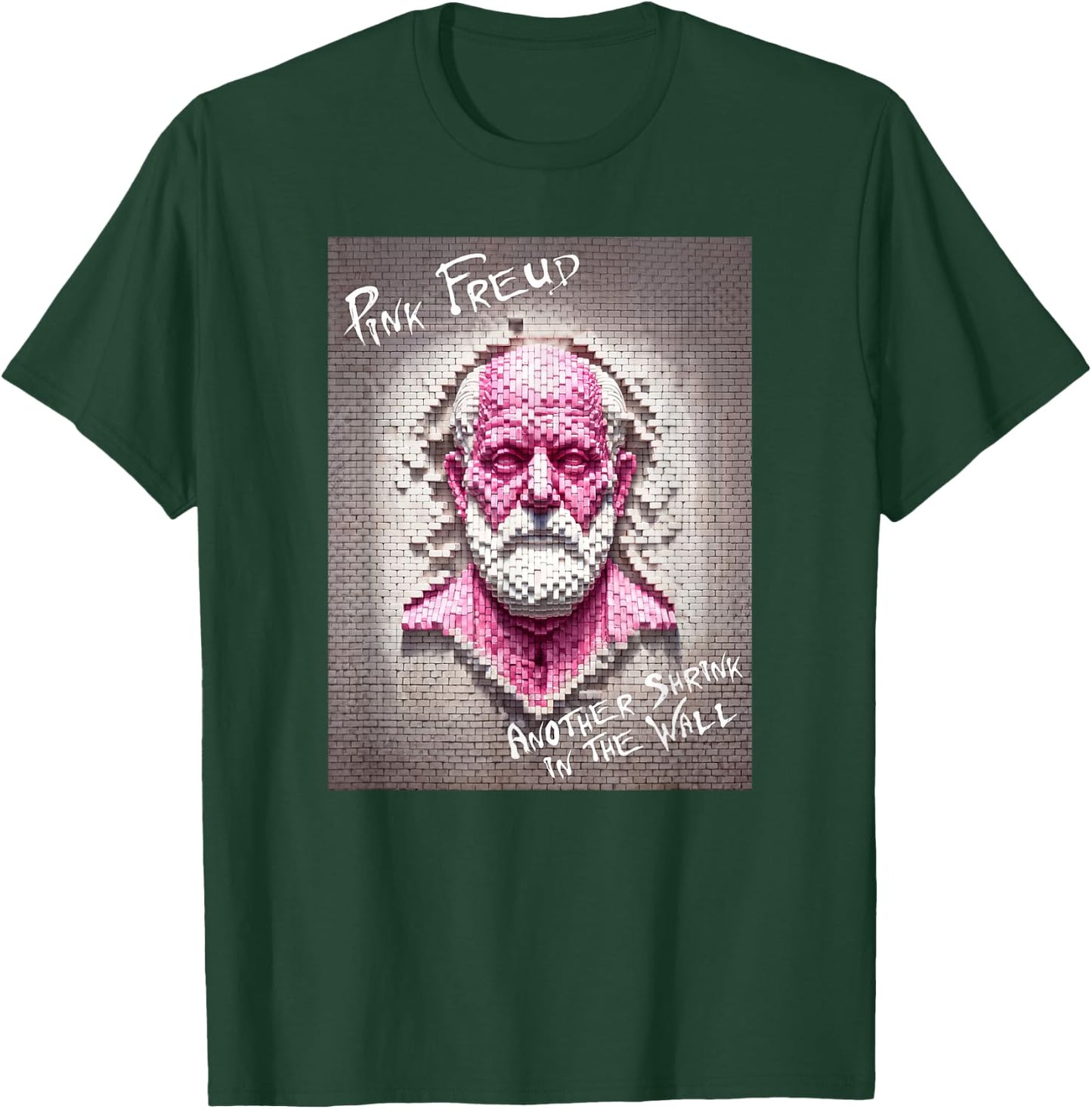 Pink Freud Another Shrink in the Wall Funny Therapy Parody T-Shirt - T-Shirt | Forest