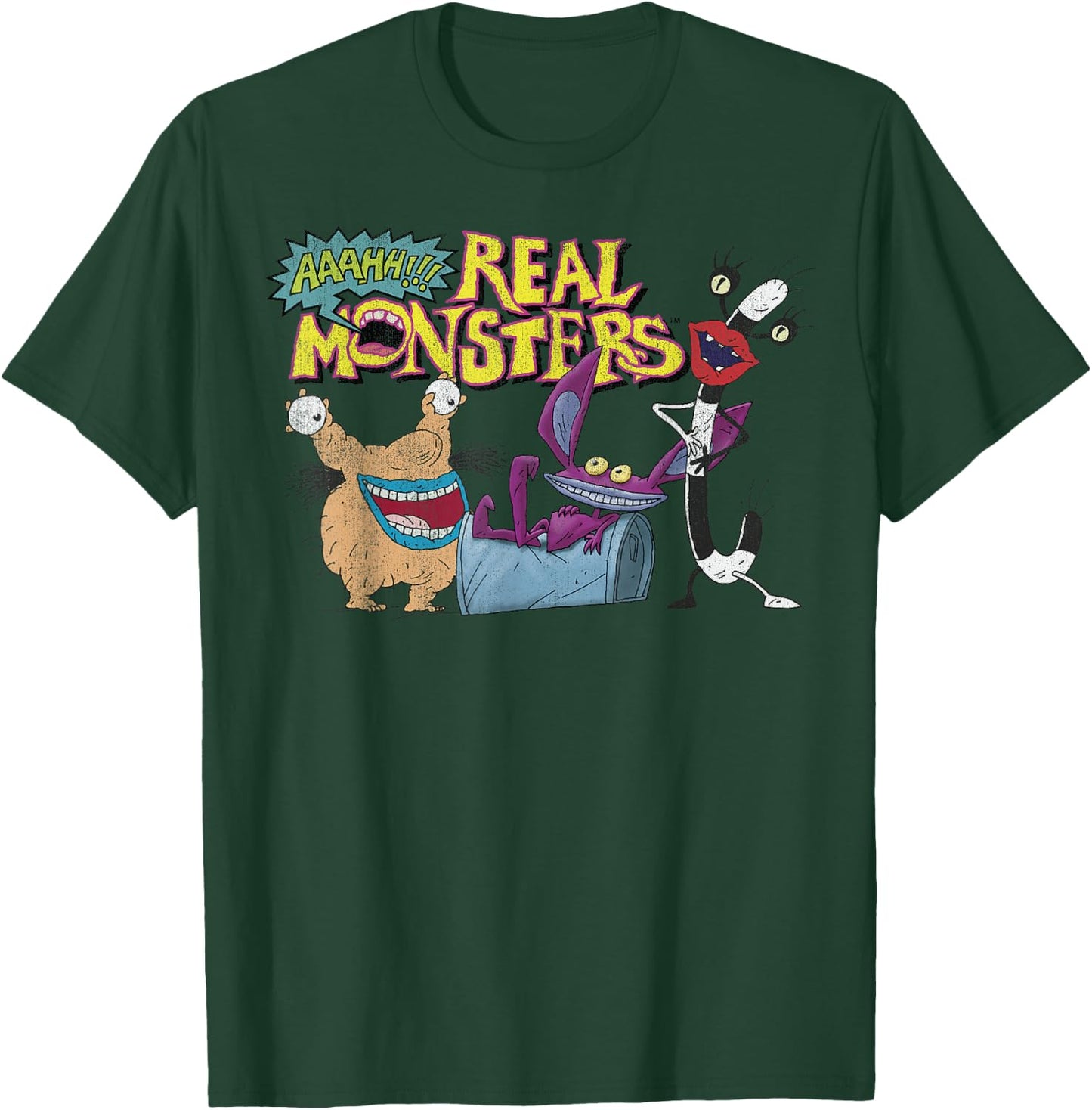 Aaahh!!! Real Monsters Friends Logo T-Shirt - T-Shirt | Forest