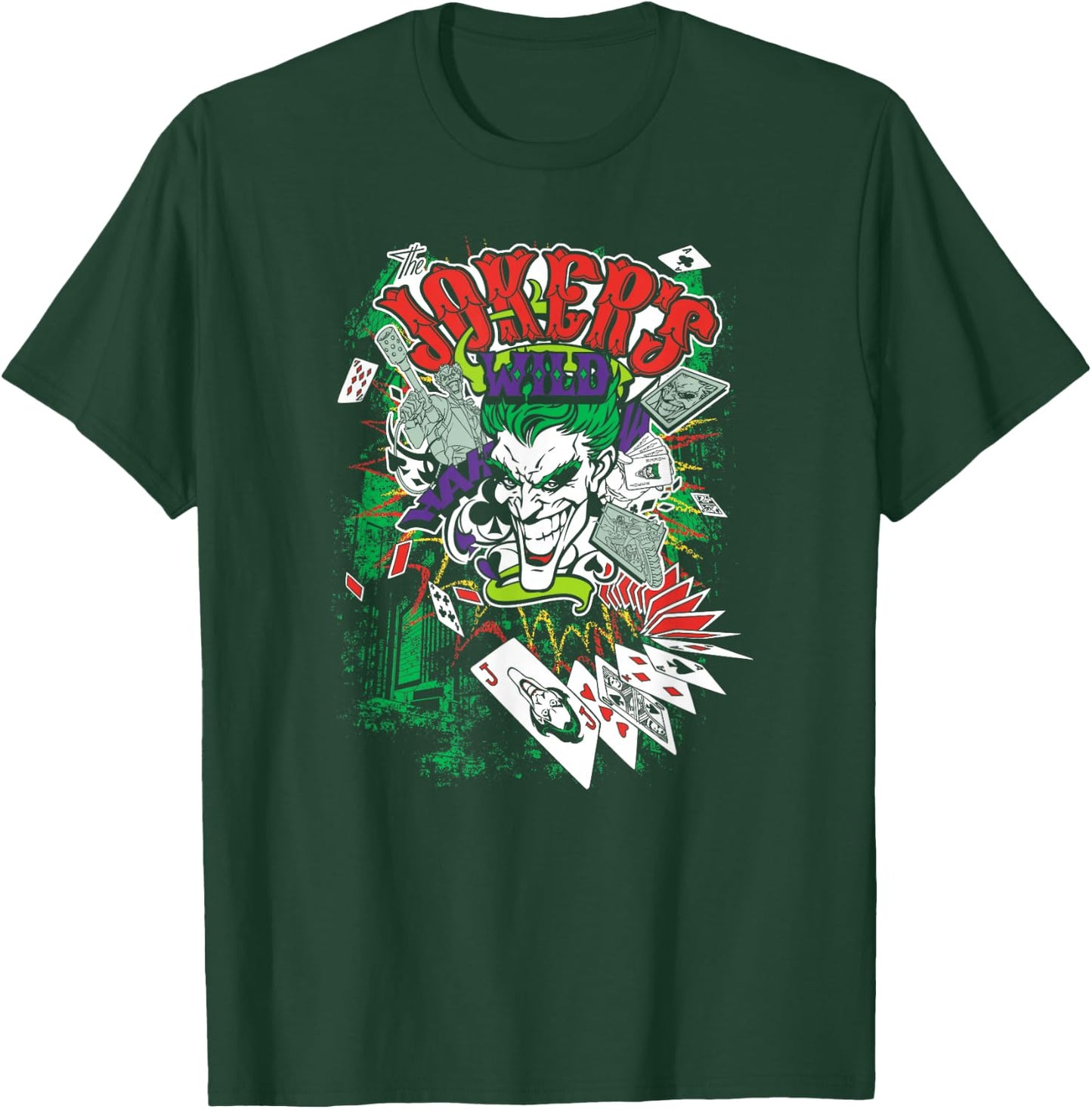 Batman Joker's Wild T Shirt T-Shirt - T-Shirt | Forest
