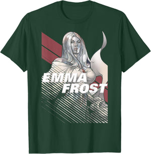 Marvel X-Men Emma Frost Moto-Stripe Fadeout Graphic T-Shirt - T-Shirt | Forest