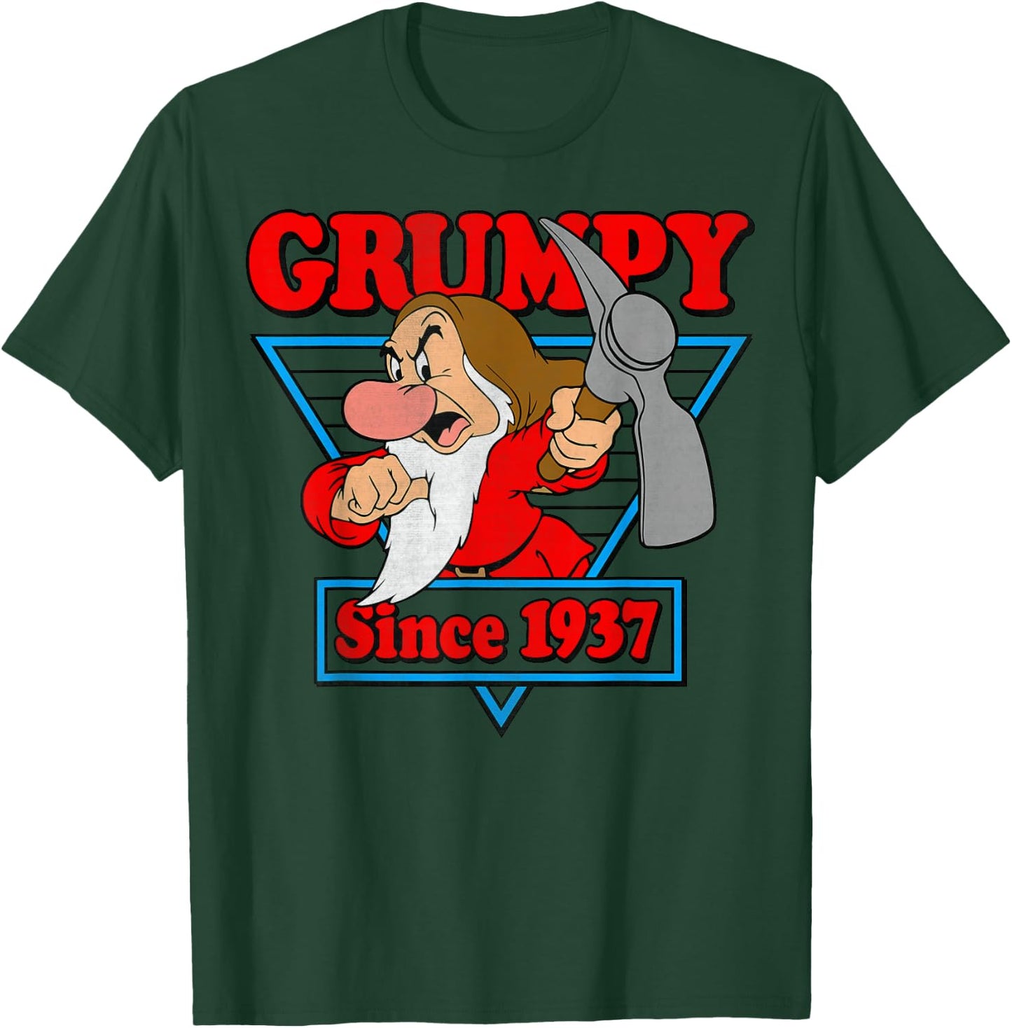 Disney Snow White Grumpy Since 1937 Triangle Graphic T-Shirt - T-Shirt | Forest