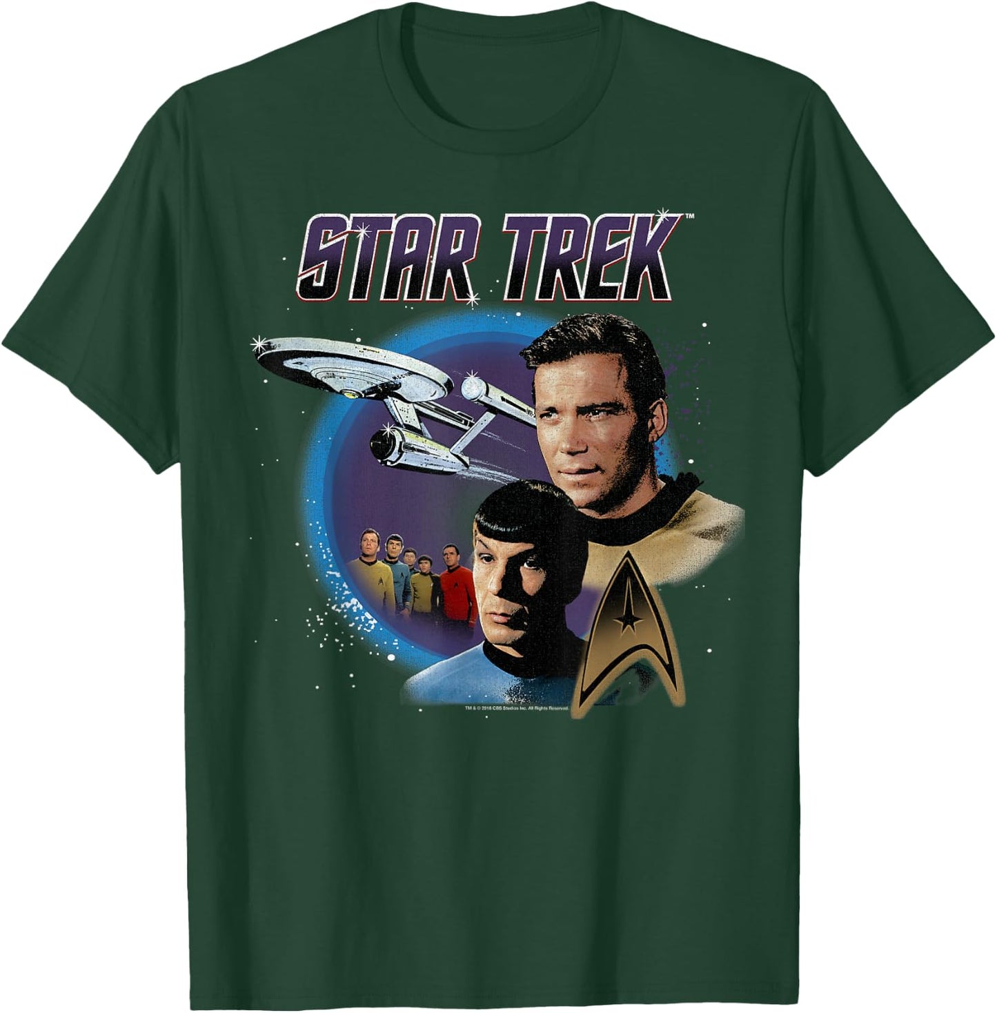 Star Trek Original Series Vintage Enterprise T-Shirt - T-Shirt | Forest