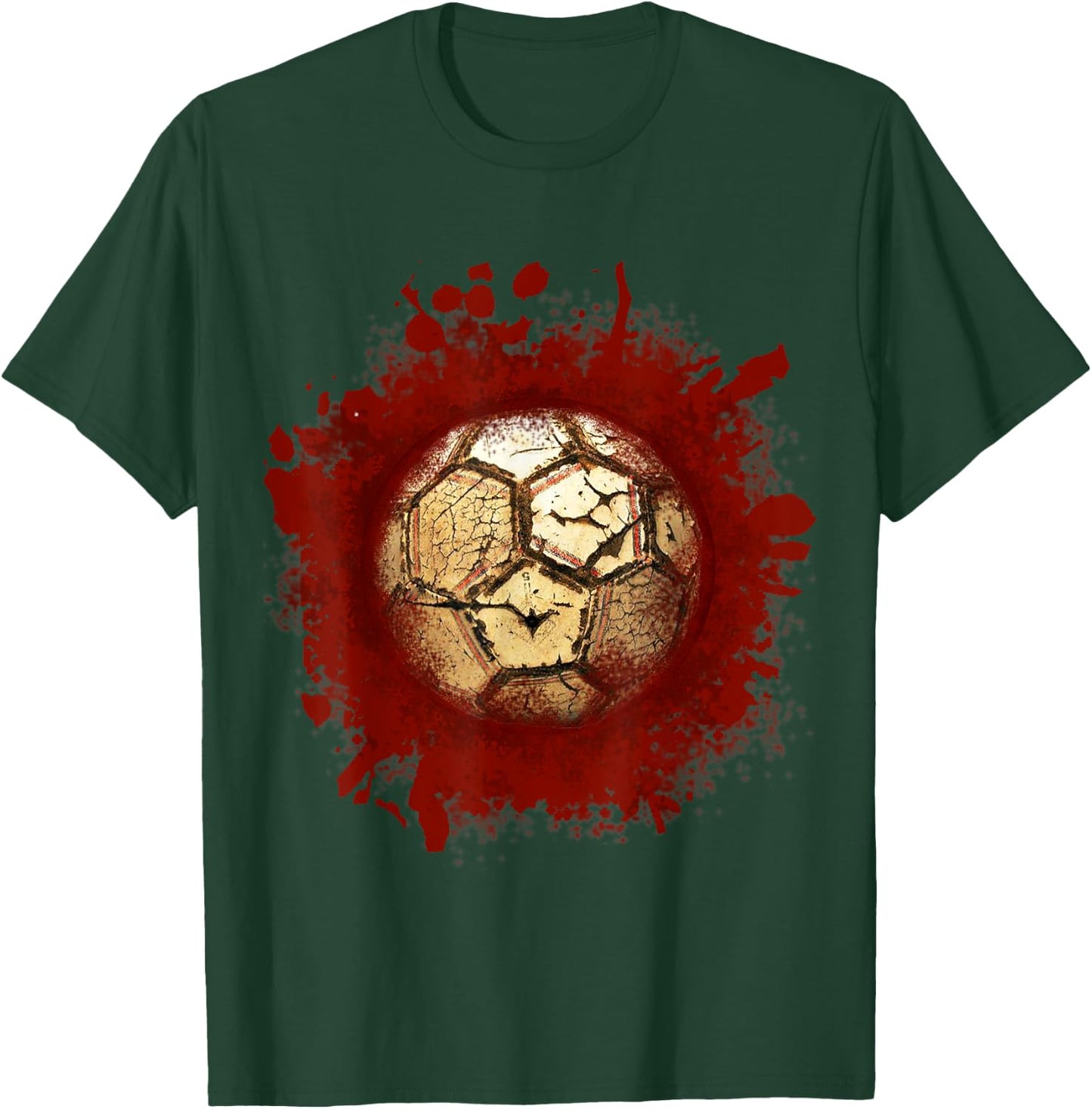 Zombie Soccer Blood Funny Scary Player Halloween Costume T-Shirt - T-Shirt | Forest