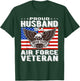 Proud Husband Of Air Force Veteran Patriotic Military Spouse T-Shirt - T-Shirt | Forest
