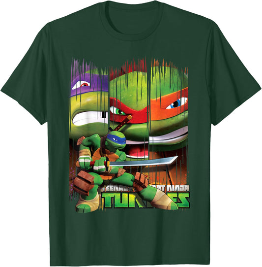 Teenage Mutant Ninja Turtles Leonardo Sword Stance T-Shirt - T-Shirt | Forest