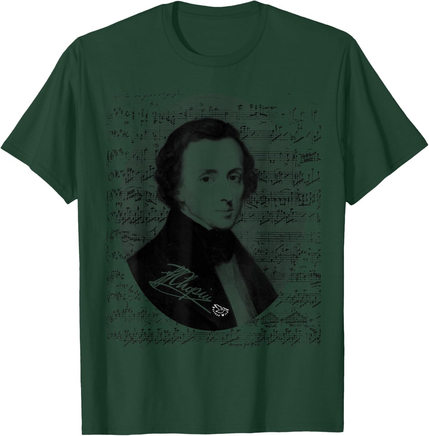 Frederic Chopin for Chopin Music Lovers Pianist Gift T-Shirt - T-Shirt | Forest