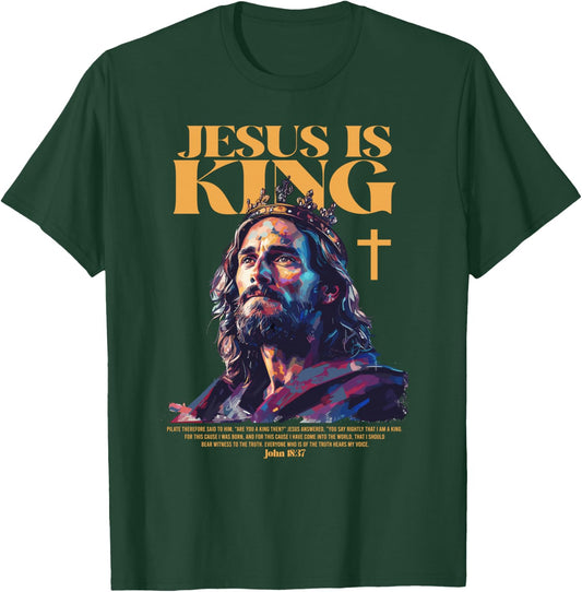 Jesus is king bible verse T-Shirt - T-Shirt | Forest