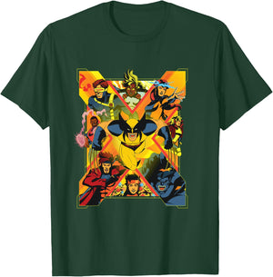 Marvel Studios X-Men ’97 Wolverine and Team X-Logo T-Shirt - T-Shirt | Forest