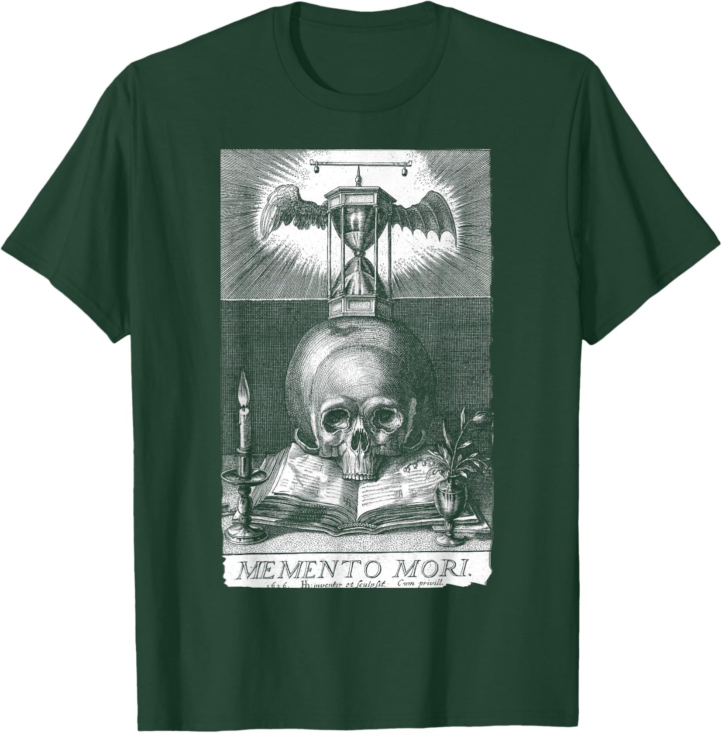 Memento Mori Stoicism Philosophy Philosopher Memento Mori Small T-Shirt - T-Shirt | Forest