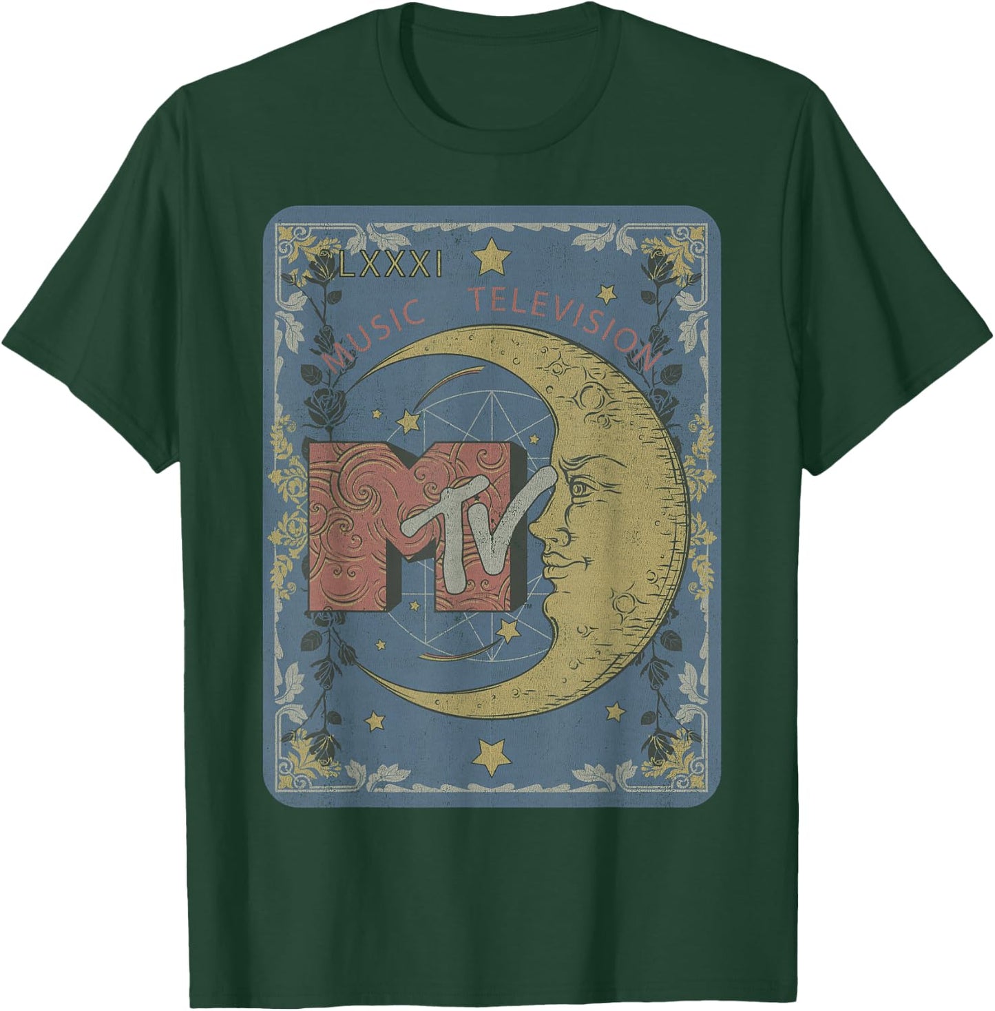 MTV Music Television Crescent Moon Tarot Card T-Shirt - T-Shirt | Forest