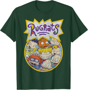 Rugrats Every Baby Vintage Circle Title Graphic T-Shirt - T-Shirt | Forest