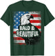 Eagle distressed vintage American flag grunge bald beautiful T-Shirt - T-Shirt | Forest