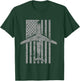 C-5 Galaxy Military Transport Airplane Vintage Flag T-Shirt - T-Shirt | Forest