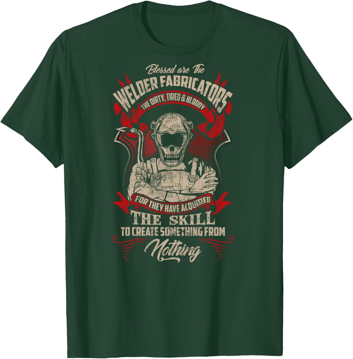 WELDER FABRICATORS Funny Welders Welding Back T-Shirt - T-Shirt | Forest