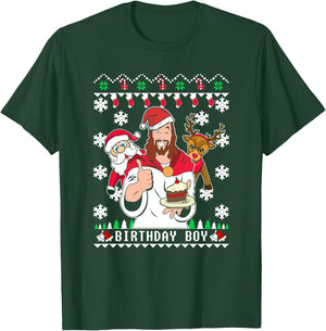 Birthday Boy Men Women Kids Funny Ugly Christmas T-Shirt - T-Shirt | Forest