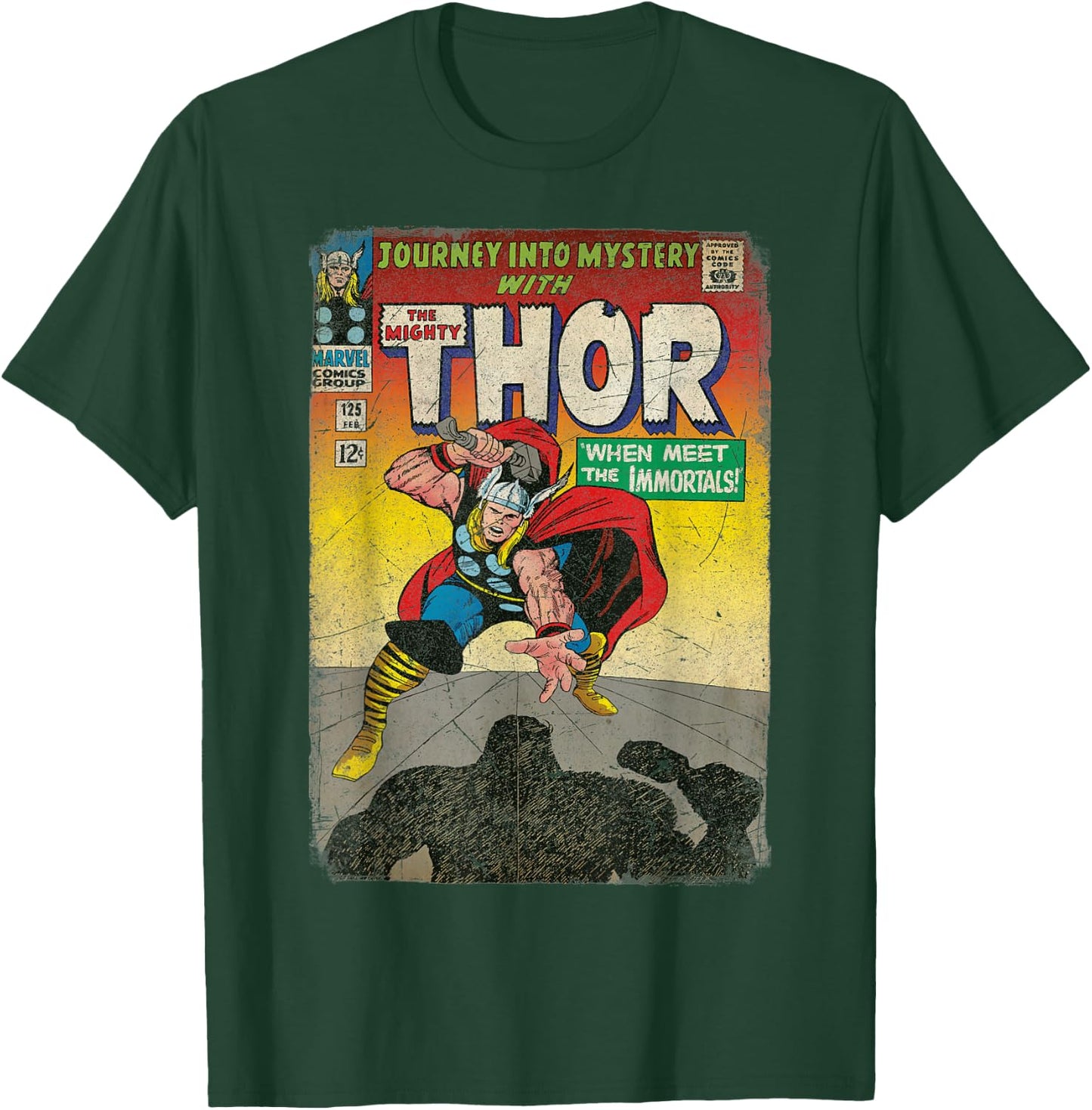 Marvel The Mighty Thor Journey Into Mystery Retro Comic T-Shirt - T-Shirt | Forest