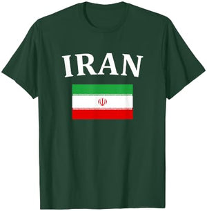 Iranian Pride Flag Iran Shirt Great Gift T-Shirt - T-Shirt | Forest