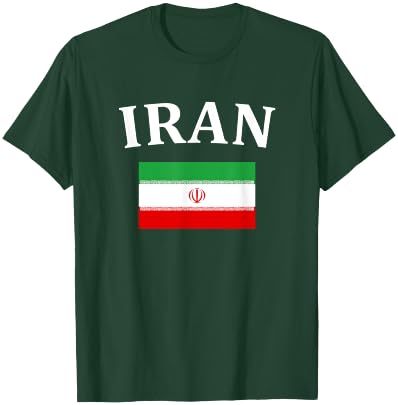 Iranian Pride Flag Iran Shirt Great Gift T-Shirt - T-Shirt | Forest