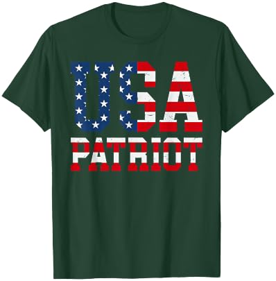 USA Patriot t shirt - United States of America USA Shirt T-Shirt - T-Shirt | Forest