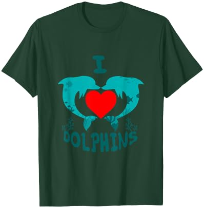 I love dolphins Gift T-Shirt - T-Shirt | Forest