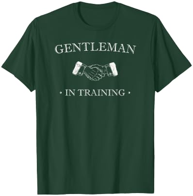 Vintage Man Gentleman In Training Retro White T-Shirt - T-Shirt | Forest