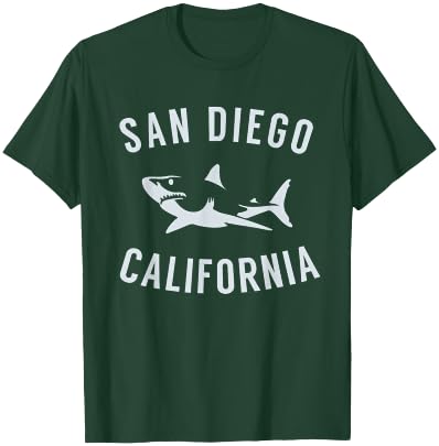 San Diego California T Shirt Shark CA Souvenirs T-Shirt - T-Shirt | Forest